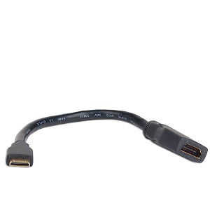 8" HDMI (F) to mini HDMI Type C (M) Video/Audio Cable